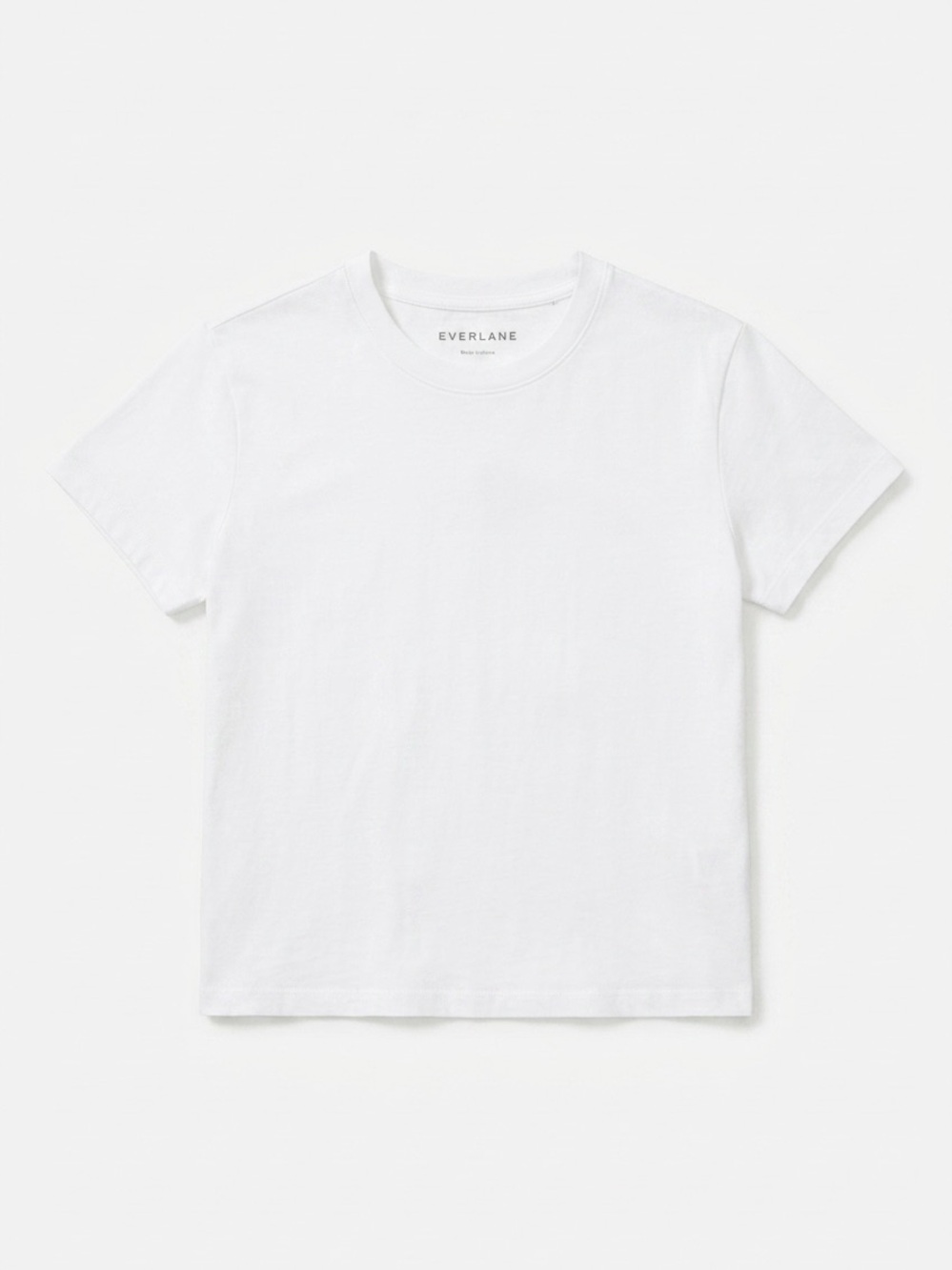 Everlane White Crewneck Organic Cotton Tee Women's Short Sleeve Small